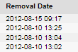 5. Removal Date