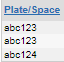 2. Plate/Space